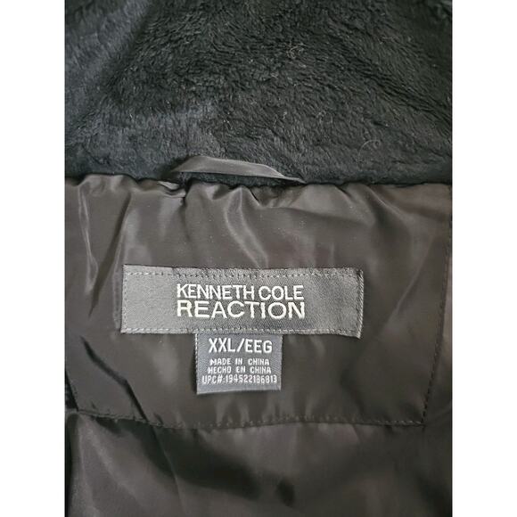 Kenneth Cole Reaction ~Woman Plus Size XXL~ Black Puffer Jacket Long Coat Hooded - Picture 2 of 14